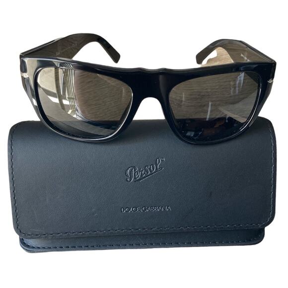 new D&G x Persol Black Frame Sunglasses Unisex Never Worn - Picture 2 of 9